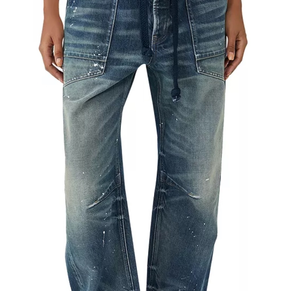 NWT Free People Moxie Low Slung Barrel Jeans